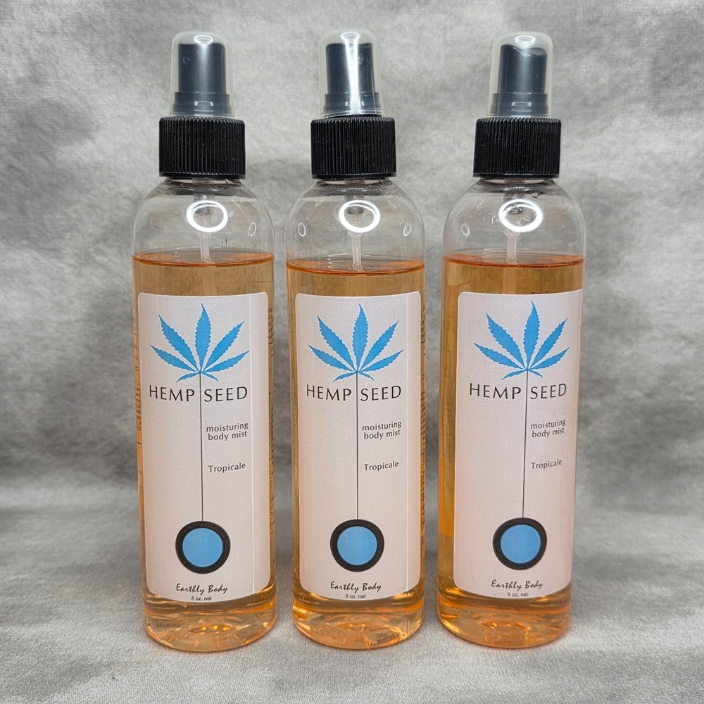 (X3) Earthly Body Hemp Seed 'Tropicale' Moisturizing Body Mist 8 oz